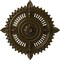 Ekena Millwork Haylynn Ceiling Medallion (Fits Canopies up to 1 1/4"), 29 1/8"OD x 1 1/4"ID x 4"P, Brass CM29HYBRS - alternate 1